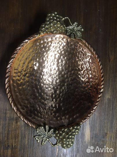 Ваза для фруктов бронза