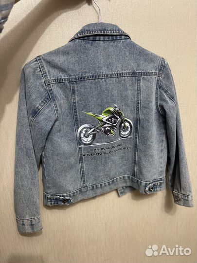 Джинсовка, рубашка на мальчика 122 размер