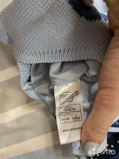 Шапка вязаная детская 44-48