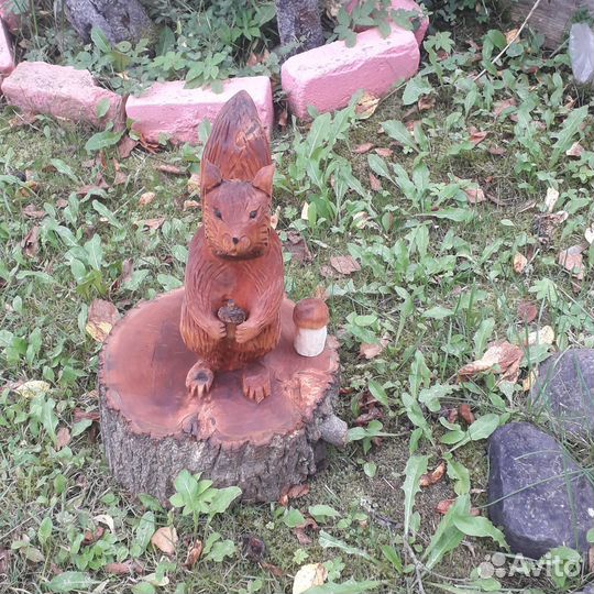 Фигуры садовые из дерева