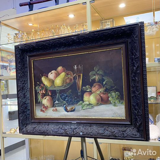 Антикварная картина, Хрусталев А.И., масло/холст