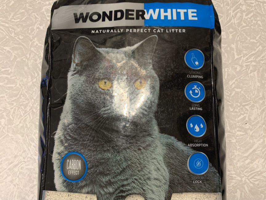 Наполнитель для кошачьего туалета wonder white