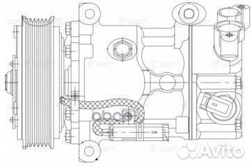 Компрессор кондиц. для а/м Citroen C4 (04) /Peu