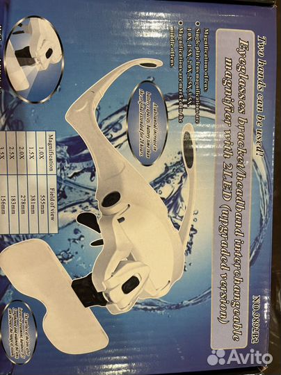 Очки лупа с подсветкой