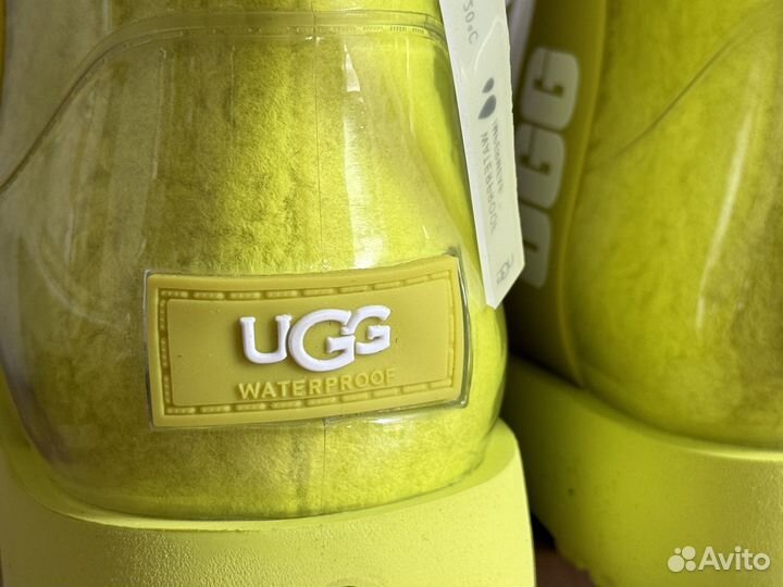 Угги UGG Classic Mini Clear Sulfur силиконовые