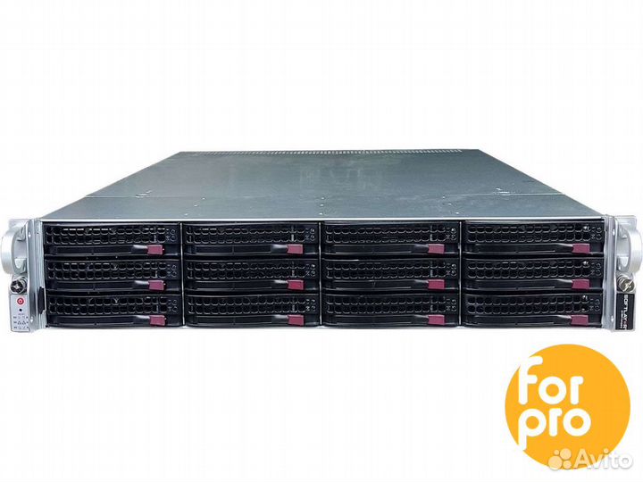 Supermicro 2U X10DRU 12LFF 2xE5-2690v3 256GB, 9361