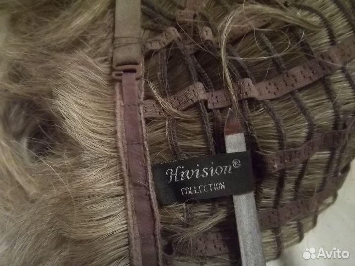 Парик из натуральных волос на сетке