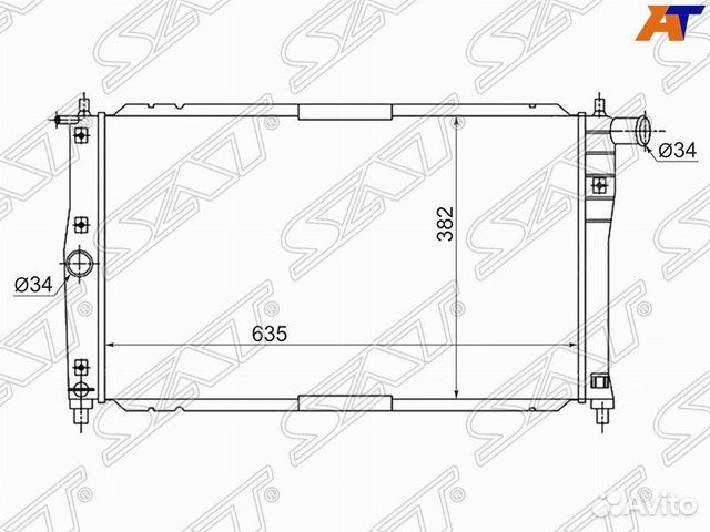 Радиатор охлаждения Daewoo Lanos