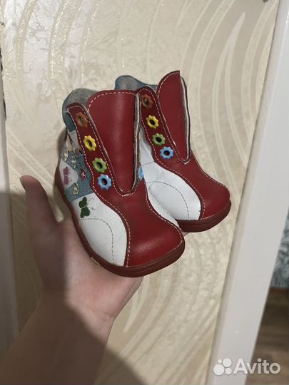 Детские сапожки под русский народный костюм