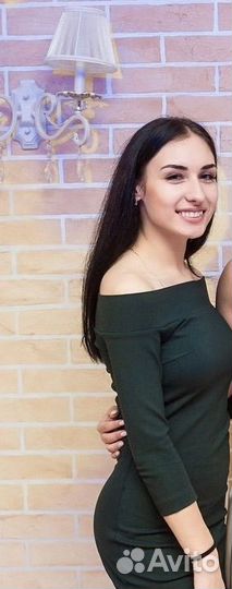 Платье изумрудное