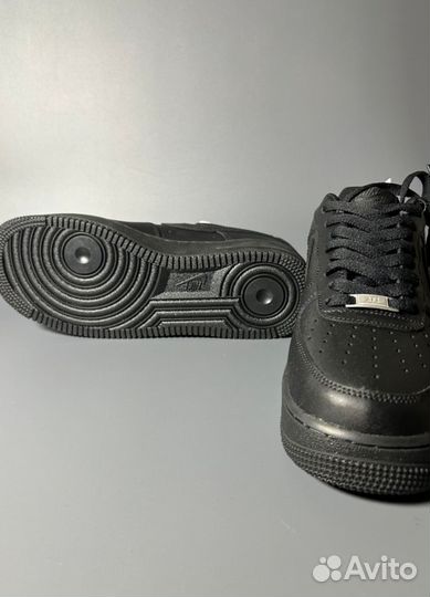 Кроссовки Nike AIR force 1 LOW luxe black gum Люкс