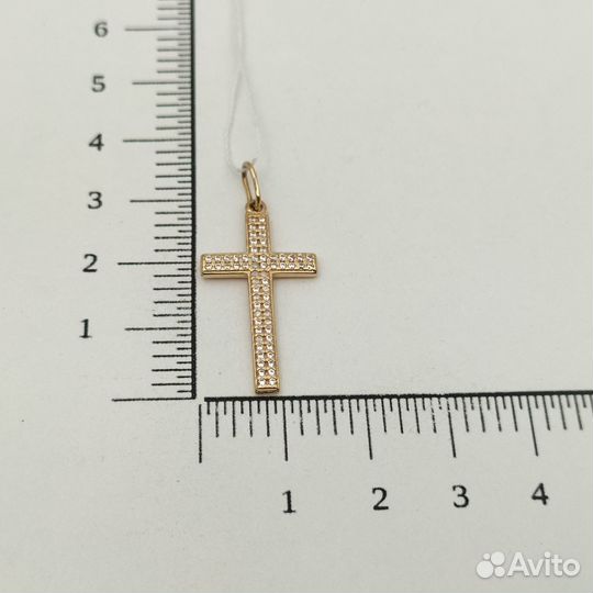 Подвеска с синтетическим камнем Золото