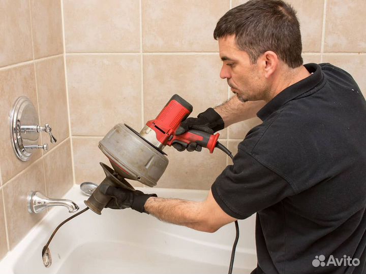 Прочистка засоров канализации