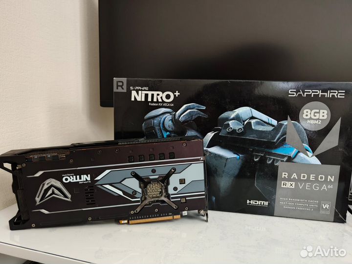 Продам Видеокарту Sapphire AMD Radeon RX vega 64 n