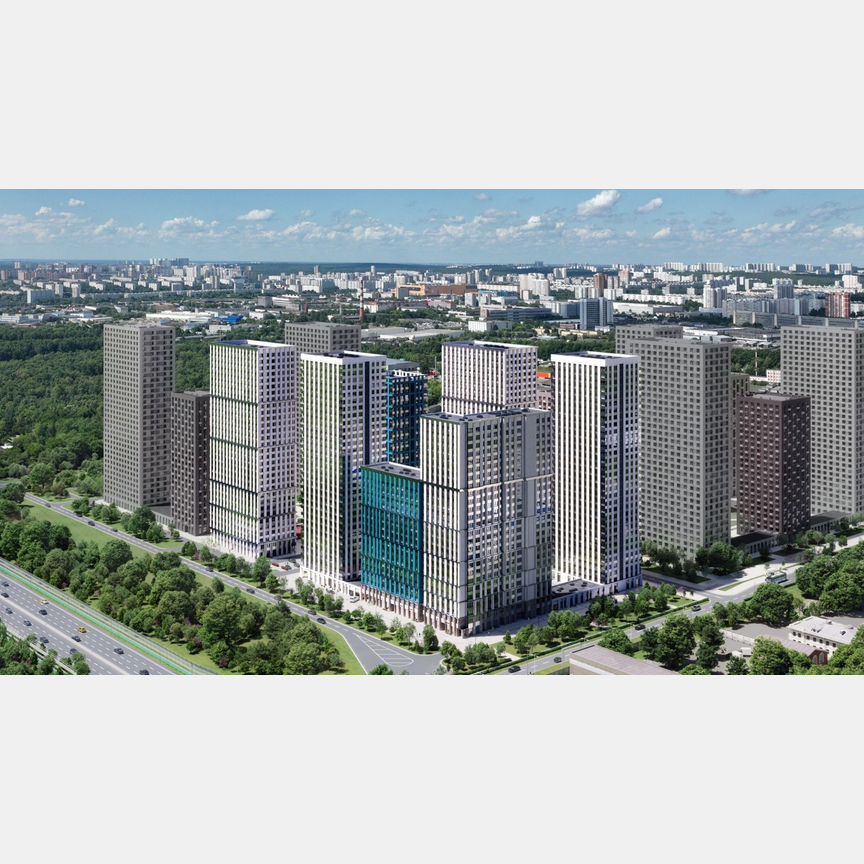 2-к. квартира, 53 м², 21/26 эт.