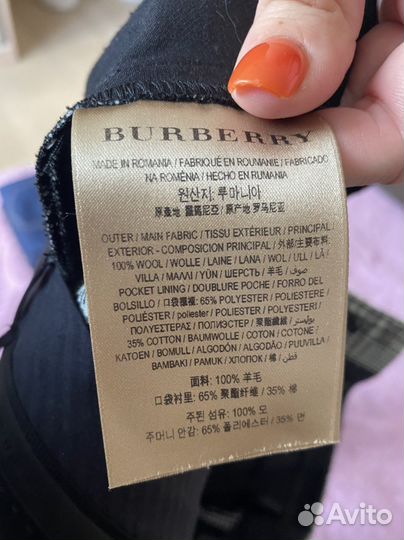 Шерстяные брюки Burberry оригинал