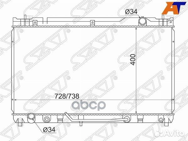 Радиатор Toyota Camry (XV30) 01-06 / Lexus ES30