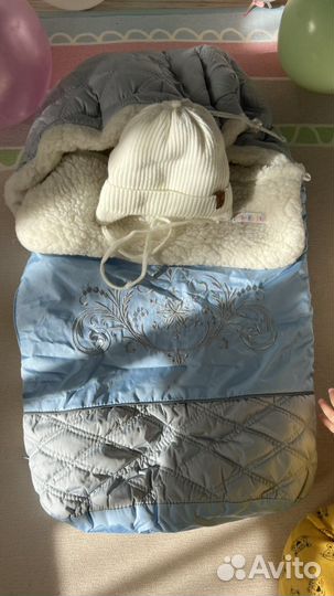 Конверт на выписку для мальчика зимний