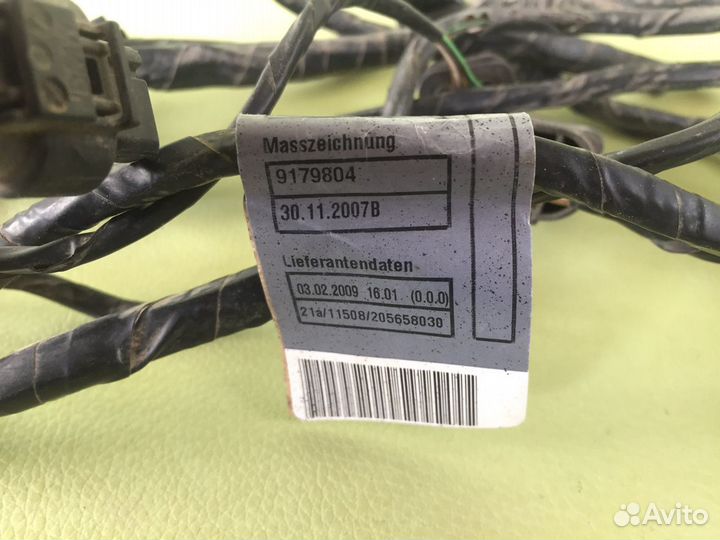 BMW X6 Проводка заднего бампера парктроники