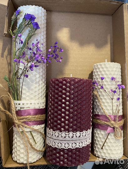 Свечи восковые ручной работы