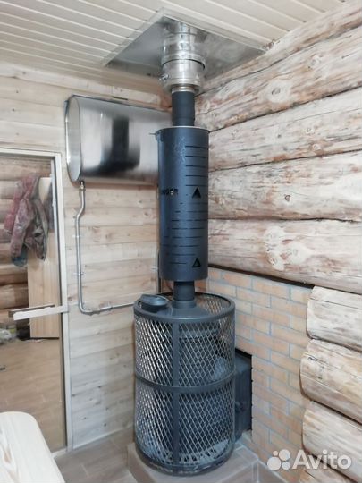 Установка банных печей монтаж дымоходов