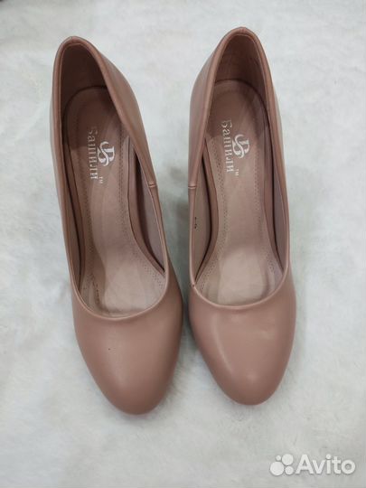 Туфли женские 37 размер натуральная кожа бежевые
