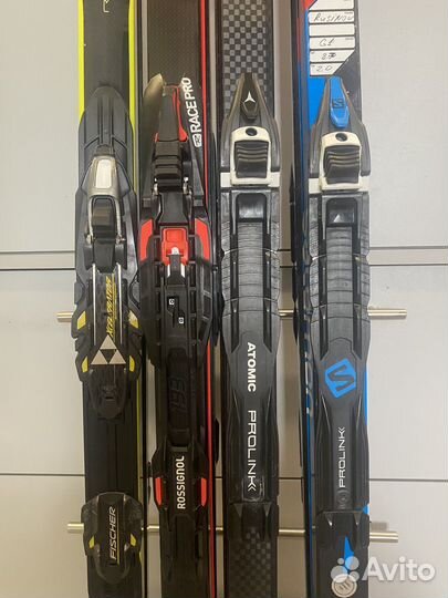 Лыжи беговые fischer atomic salomon rossignol