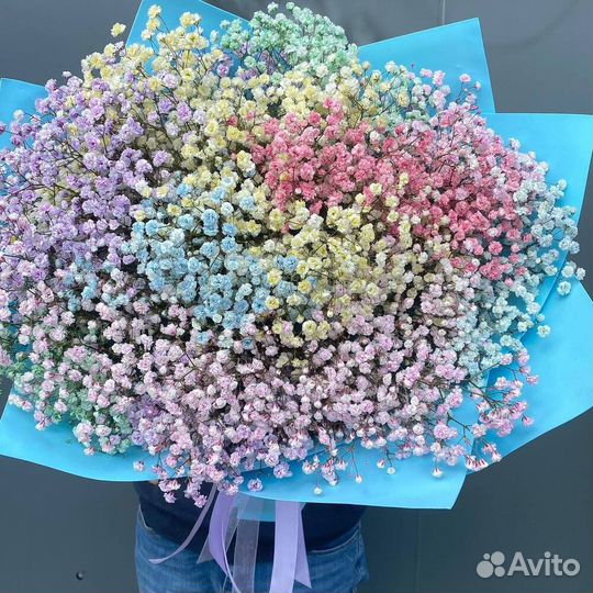 Гипсофила радужная букет Москва