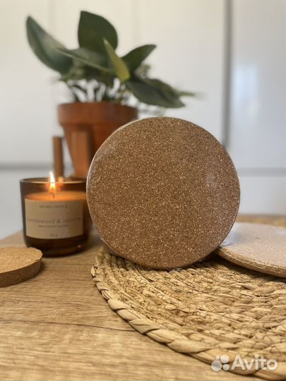 Пробковые подставки под горячее