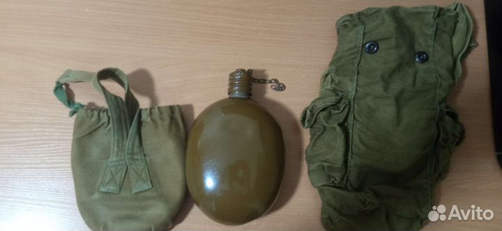 Фляжка армейская с чехлом