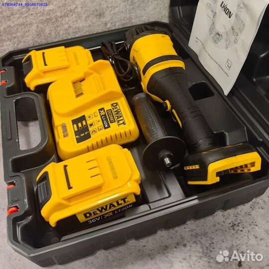 Болгарка ушм dewalt аккумуляторная 125 мм 2 аккум