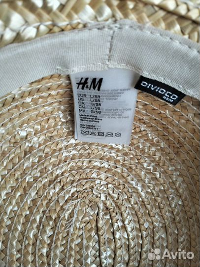 Соломенная шляпа h&m