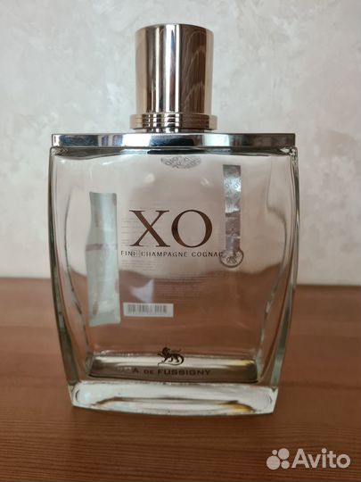 Бутылка от коньяка A. de Fussigny,XO Fine Champagn