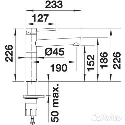 Смеситель Blanco Alta II Белый