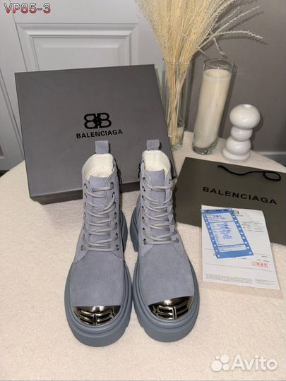 Ботинки железный нос женские зимние balenciaga