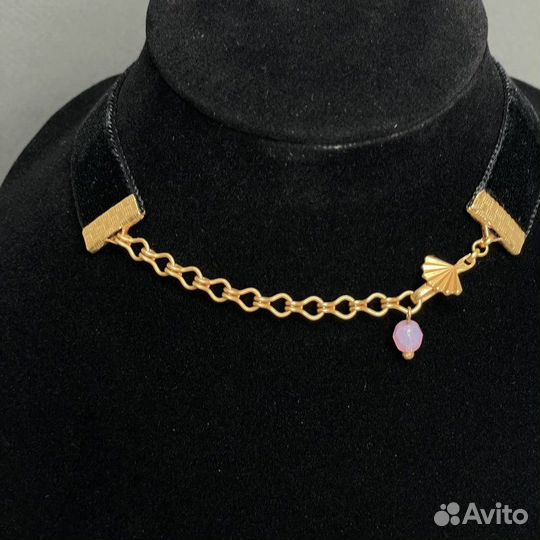 Отличный подарок на 8 Марта Коллекционное колье с камнями-кабошонами ручной работы Askew London 1990