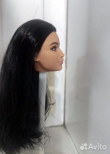 Кукольная голова 1/6 с темными волосами