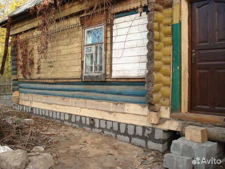 Подъём домов замена венцов