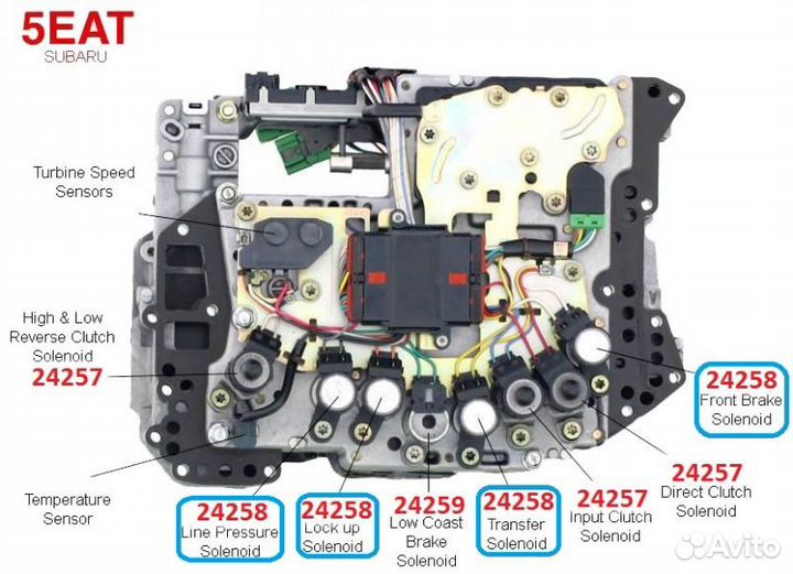 Соленоид АКПП Subaru Forester S12 EJ255