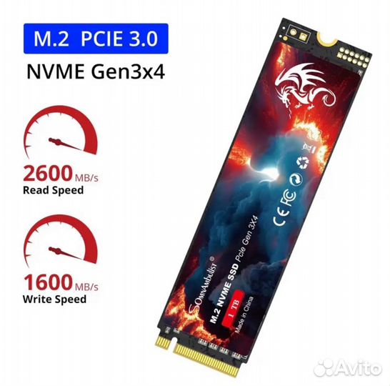 SSD M.2 nvme 128gb/512gb/1tb новые