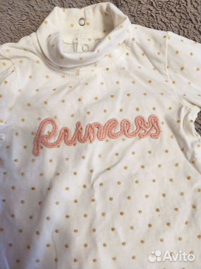 Джинсовый комбинезон и кофточка, р-р 80