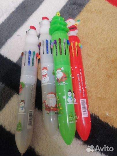 Ручка новогодняя многостержневая