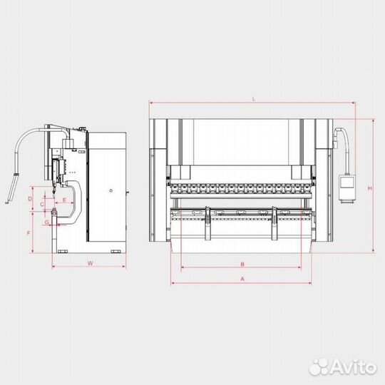 Листогибочный пресс AD-R 30220