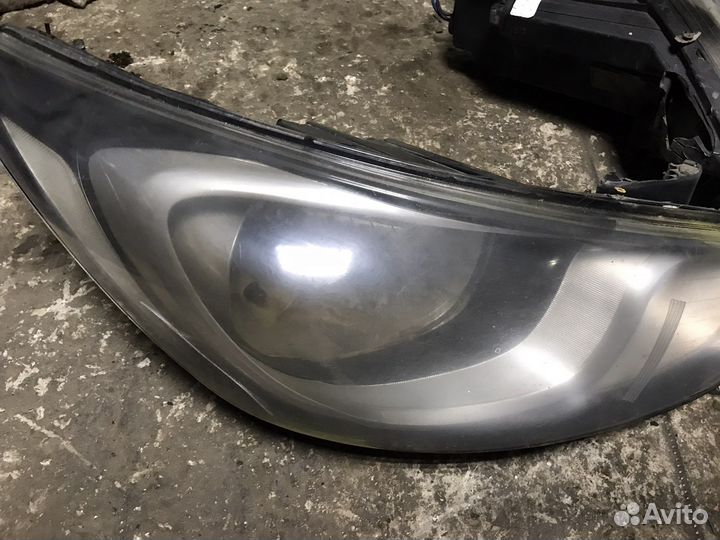 Передние фары Hyundai Solaris