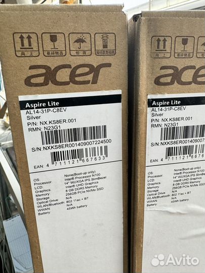 Новый ноутбук Acer 14