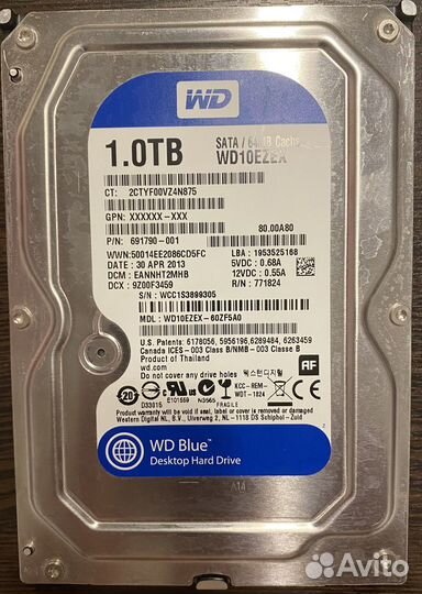 Жёсткий диск WD Вlue HDD 3,5