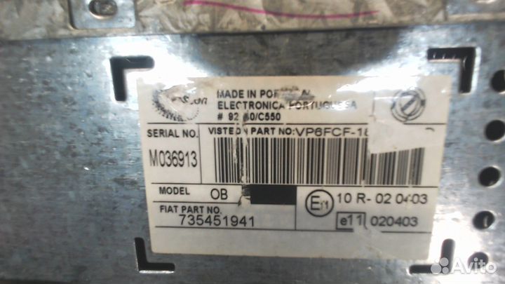 Магнитола Fiat Bravo, 2007