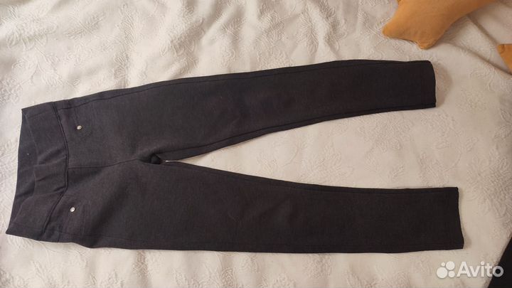 Брюки школьные для девочки 134 серый