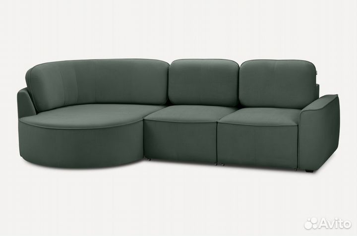 Угловой диван Шера Velvet Olive