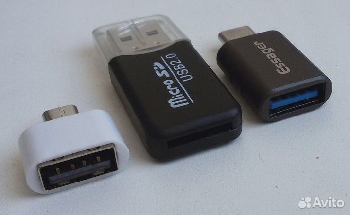 Адаптер OTG USB-microusb USB-MicroSD TypeC-USB